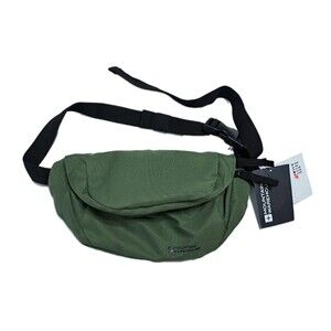 Mountain Warehouse Bum Bag Lightweight Fanny Pack Two Compartments Hike Olive